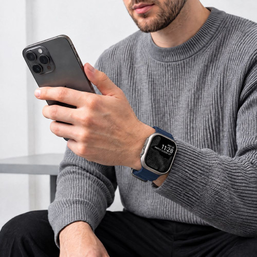 Tech-protect Motion Apple Watch 8 / 9 / 10 / 11 / 12 / Se / Ultra (44 / 45 / 46 / 49 Mm) Nautical Blue, Ansicht 4