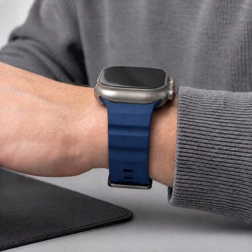 Tech-protect Motion Apple Watch 8 / 9 / 10 / 11 / 12 / Se / Ultra (44 / 45 / 46 / 49 Mm) Nautical Blue, Ansicht 6