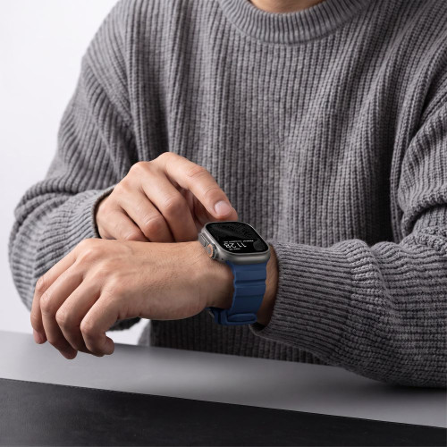 Tech-protect Motion Apple Watch 8 / 9 / 10 / 11 / 12 / Se / Ultra (44 / 45 / 46 / 49 Mm) Nautical Blue, Ansicht 8