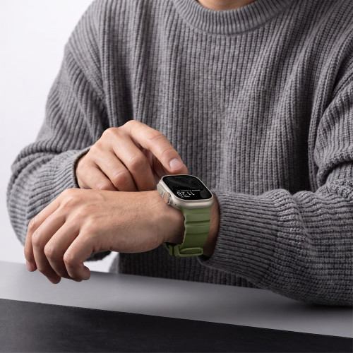 Tech-protect Motion Apple Watch 8 / 9 / 10 / 11 / 12 / Se / Ultra (44 / 45 / 46 / 49 Mm) Tactical Green, Ansicht 8