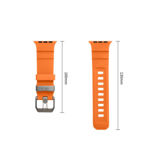 Tech-protect Motion Apple Watch 8 / 9 / 10 / 11 / 12 / Se / Ultra (44 / 45 / 46 / 49 Mm) Signal Orange, Ansicht 3
