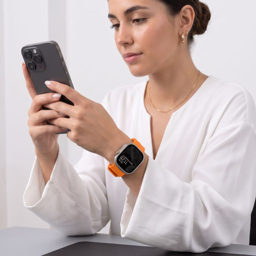 Tech-protect Motion Apple Watch 8 / 9 / 10 / 11 / 12 / Se / Ultra (44 / 45 / 46 / 49 Mm) Signal Orange, Ansicht 4