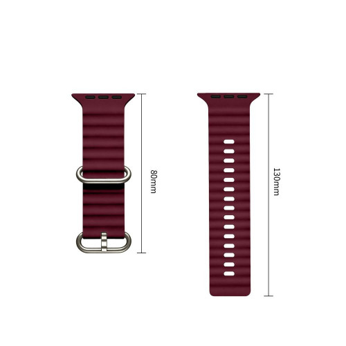 Tech-protect Iconband Pro Apple Watch 8 / 9 / 10 / 11 / 12 / Se / Ultra (44 / 45 / 46 / 49 Mm) Deep Burgundy, Ansicht 3