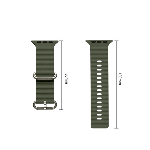 Tech-protect Iconband Pro Apple Watch 8 / 9 / 10 / 11 / 12 / Se / Ultra (44 / 45 / 46 / 49 Mm) Military Green, Ansicht 3