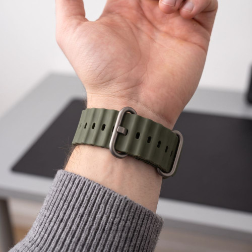 Tech-protect Iconband Pro Apple Watch 8 / 9 / 10 / 11 / 12 / Se / Ultra (44 / 45 / 46 / 49 Mm) Military Green, Ansicht 4