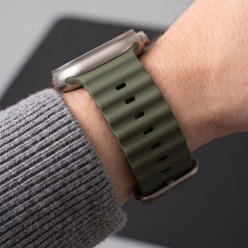 Tech-protect Iconband Pro Apple Watch 8 / 9 / 10 / 11 / 12 / Se / Ultra (44 / 45 / 46 / 49 Mm) Military Green, Ansicht 6