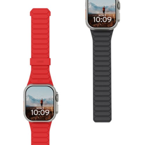 UAG Pathfinder - silikonowy dwustronny pasek magnetyczny do Apple Watch 44mm-49mm (Apple Watch 4-11, SE 1-3, Ultra 1-3) (ash/lava), Ansicht 2