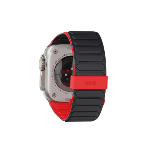 UAG Pathfinder - silikonowy dwustronny pasek magnetyczny do Apple Watch 44mm-49mm (Apple Watch 4-11, SE 1-3, Ultra 1-3) (ash/lava), Ansicht 3