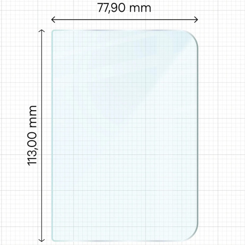 Dimensions of Bizon Glass Clear for iPhone Duo