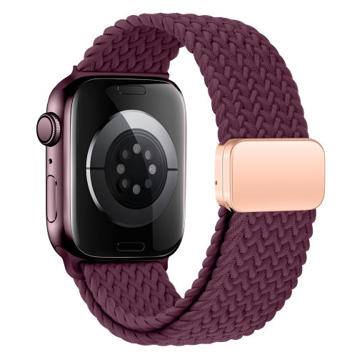 Tech-protect Nylonmag Apple Watch 8 / 9 / 10 / 11 / 12 / Se (40 / 41 / 42 Mm) Deep Burgundy, view 2