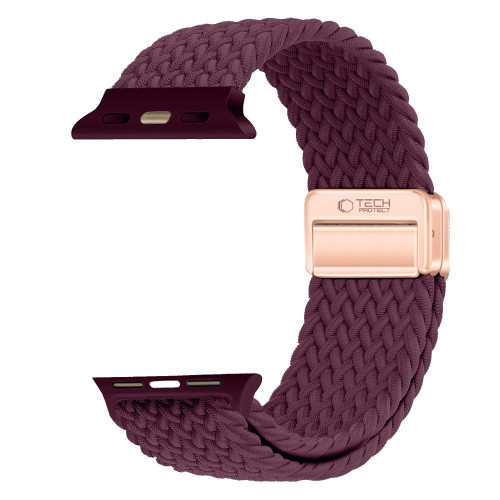 Tech-protect Nylonmag Apple Watch 8 / 9 / 10 / 11 / 12 / Se (40 / 41 / 42 Mm) Deep Burgundy, view 3
