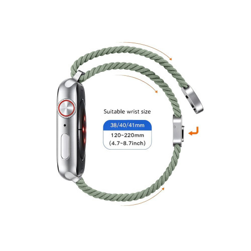 Tech-protect Nylonmag Apple Watch 8 / 9 / 10 / 11 / 12 / Se (40 / 41 / 42 Mm) Pistachio, view 4