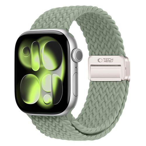 Tech-protect Nylonmag Apple Watch 8 / 9 / 10 / 11 / 12 / Se / Ultra (44 / 45 / 46 / 49 Mm) Pistachio