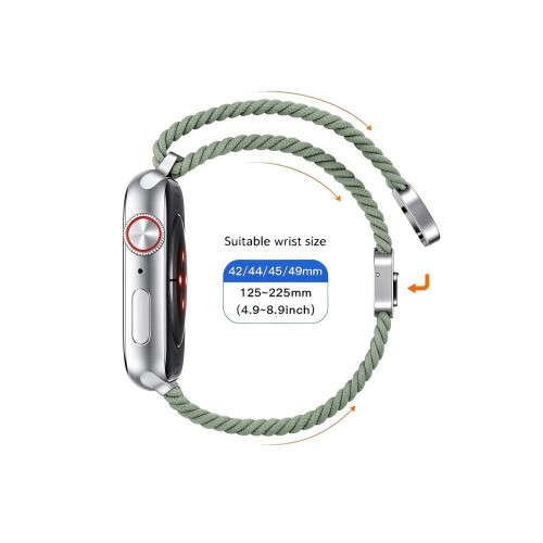 Tech-protect Nylonmag Apple Watch 8 / 9 / 10 / 11 / 12 / Se / Ultra (44 / 45 / 46 / 49 Mm) Pistachio, view 4