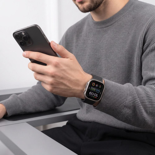 Tech-protect Silicone Line Apple Watch 8 / 9 / 10 / 11 / 12 / Se / Ultra (44 / 45 / 46 / 49 Mm) Black, Ansicht 4