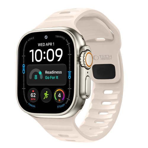 Tech-protect Silicone Line Apple Watch 8 / 9 / 10 / 11 / 12 / Se / Ultra (44 / 45 / 46 / 49 Mm) Stone