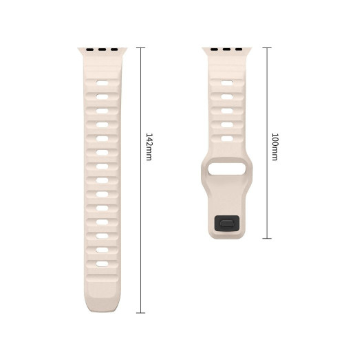 Tech-protect Silicone Line Apple Watch 8 / 9 / 10 / 11 / 12 / Se / Ultra (44 / 45 / 46 / 49 Mm) Stone, Ansicht 3