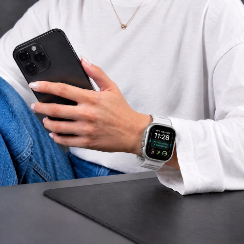 Tech-protect Silicone Line Apple Watch 8 / 9 / 10 / 11 / 12 / Se / Ultra (44 / 45 / 46 / 49 Mm) Lunar Grey, Ansicht 6