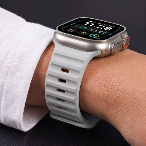 Tech-protect Silicone Line Apple Watch 8 / 9 / 10 / 11 / 12 / Se / Ultra (44 / 45 / 46 / 49 Mm) Lunar Grey, Ansicht 8