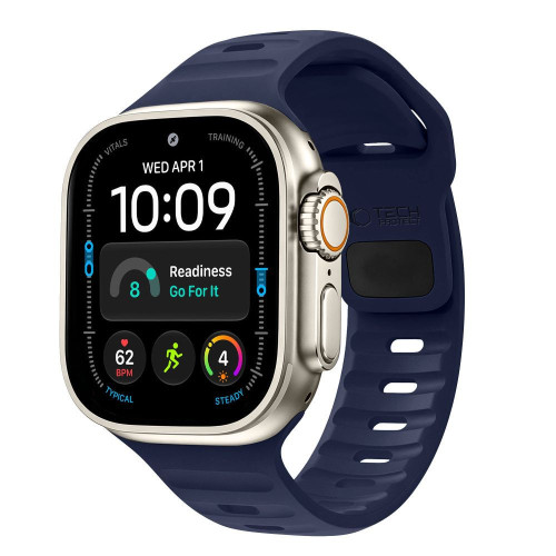 Tech-protect Silicone Line Apple Watch 8 / 9 / 10 / 11 / 12 / Se / Ultra (44 / 45 / 46 / 49 Mm) Atlantic Blue