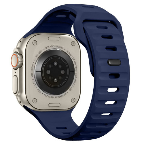 Tech-protect Silicone Line Apple Watch 8 / 9 / 10 / 11 / 12 / Se / Ultra (44 / 45 / 46 / 49 Mm) Atlantic Blue, Ansicht 2
