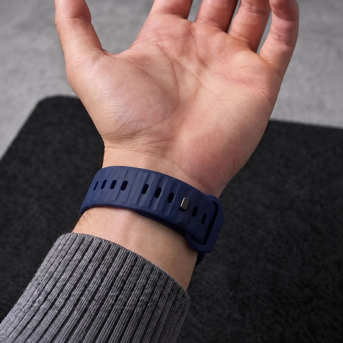 Tech-protect Silicone Line Apple Watch 8 / 9 / 10 / 11 / 12 / Se / Ultra (44 / 45 / 46 / 49 Mm) Atlantic Blue, Ansicht 5