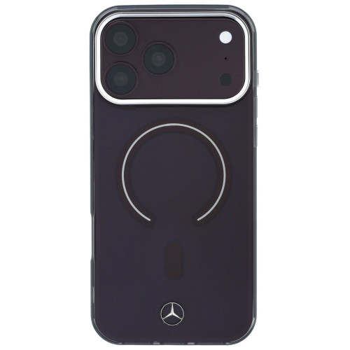 Etui Mercedes Double Layer Iconic Logo MagSafe do iPhone 18 Pro Max / 17 Pro Max burgundowy, Ansicht 3