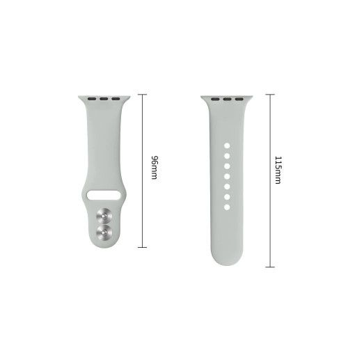 Tech-protect Silicone Apple Watch 8 / 9 / 10 / 11 / 12 / Se (40 / 41 / 42 Mm) Lunar Grey, view 3