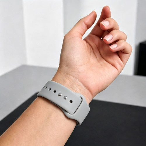 Tech-protect Silicone Apple Watch 8 / 9 / 10 / 11 / 12 / Se (40 / 41 / 42 Mm) Lunar Grey, view 5
