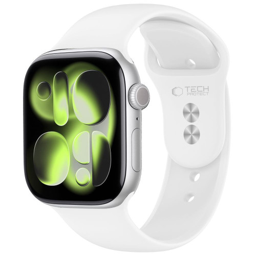 Tech-protect Silicone Apple Watch 8 / 9 / 10 / 11 / 12 / Se (40 / 41 / 42 Mm) White