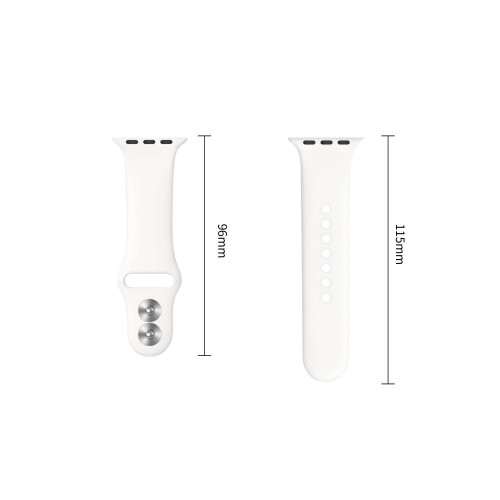 Tech-protect Silicone Apple Watch 8 / 9 / 10 / 11 / 12 / Se (40 / 41 / 42 Mm) White, view 3