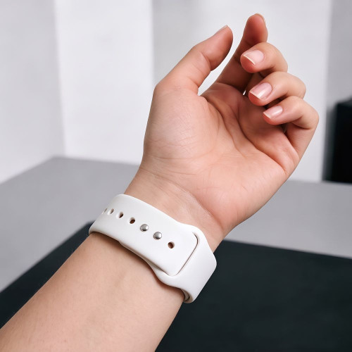 Tech-protect Silicone Apple Watch 8 / 9 / 10 / 11 / 12 / Se (40 / 41 / 42 Mm) White, view 5