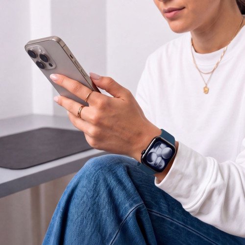 Tech-protect Silicone Apple Watch 8 / 9 / 10 / 11 / 12 / Se (40 / 41 / 42 Mm) Navy Blue, view 7