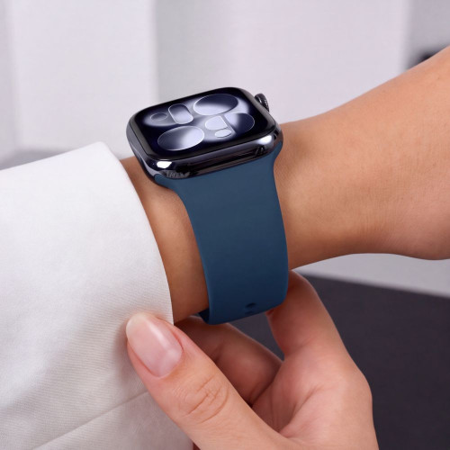 Tech-protect Silicone Apple Watch 8 / 9 / 10 / 11 / 12 / Se (40 / 41 / 42 Mm) Navy Blue, view 8