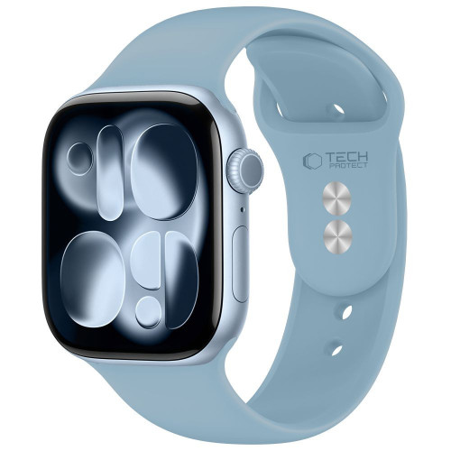 Tech-protect Silicone Apple Watch 8 / 9 / 10 / 11 / 12 / Se (40 / 41 / 42 Mm) Blue Jeans