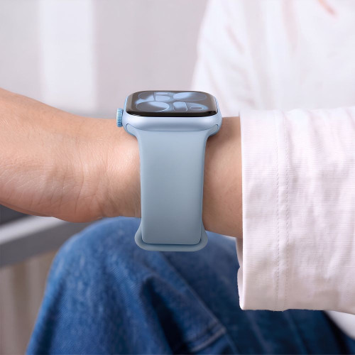 Tech-protect Silicone Apple Watch 8 / 9 / 10 / 11 / 12 / Se (40 / 41 / 42 Mm) Blue Jeans, view 6