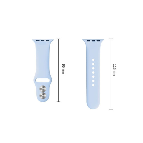 Tech-protect Silicone Apple Watch 8 / 9 / 10 / 11 / 12 / Se (40 / 41 / 42 Mm) Light Blue, view 3