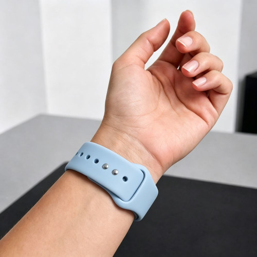 Tech-protect Silicone Apple Watch 8 / 9 / 10 / 11 / 12 / Se (40 / 41 / 42 Mm) Light Blue, view 5