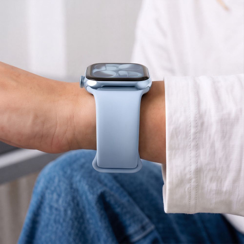 Tech-protect Silicone Apple Watch 8 / 9 / 10 / 11 / 12 / Se (40 / 41 / 42 Mm) Light Blue, view 6