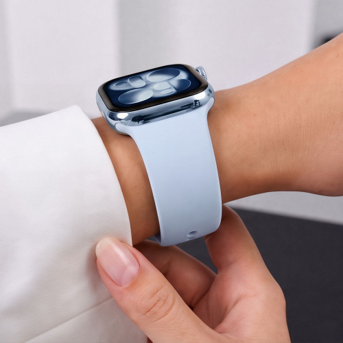Tech-protect Silicone Apple Watch 8 / 9 / 10 / 11 / 12 / Se (40 / 41 / 42 Mm) Light Blue, view 8