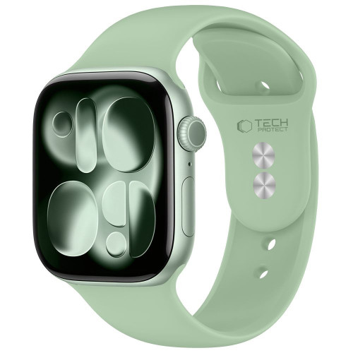 Tech-protect Silicone Apple Watch 8 / 9 / 10 / 11 / 12 / Se (40 / 41 / 42 Mm) Pistachio