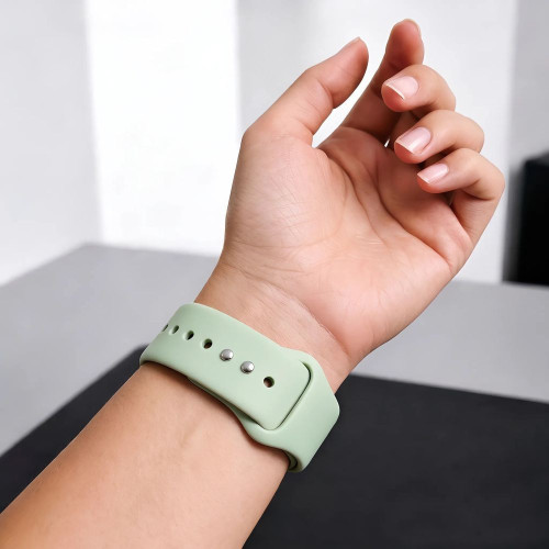 Tech-protect Silicone Apple Watch 8 / 9 / 10 / 11 / 12 / Se (40 / 41 / 42 Mm) Pistachio, view 5