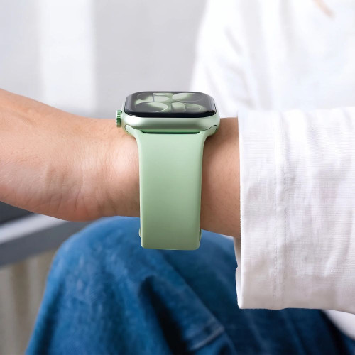 Tech-protect Silicone Apple Watch 8 / 9 / 10 / 11 / 12 / Se (40 / 41 / 42 Mm) Pistachio, view 6