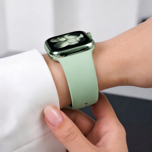 Tech-protect Silicone Apple Watch 8 / 9 / 10 / 11 / 12 / Se (40 / 41 / 42 Mm) Pistachio, view 8