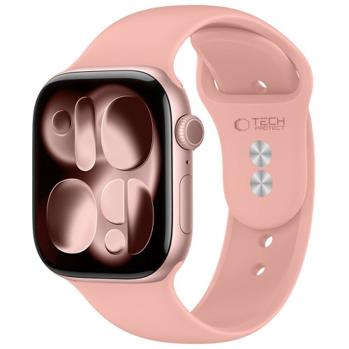 Tech-protect Silicone Apple Watch 8 / 9 / 10 / 11 / 12 / Se / Ultra (44 / 45 / 46 / 49 Mm) Dusty Rose
