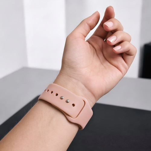 Tech-protect Silicone Apple Watch 8 / 9 / 10 / 11 / 12 / Se / Ultra (44 / 45 / 46 / 49 Mm) Dusty Rose, widok 5