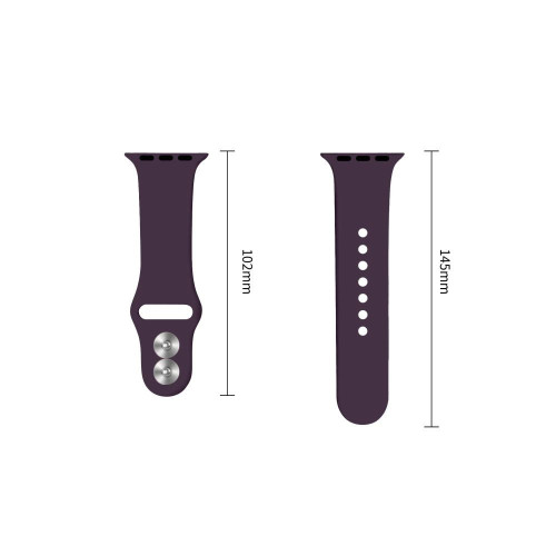 Tech-protect Silicone Apple Watch 8 / 9 / 10 / 11 / 12 / Se / Ultra (44 / 45 / 46 / 49 Mm) Deep Burgundy, widok 3