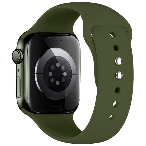 Tech-protect Silicone Apple Watch 8 / 9 / 10 / 11 / 12 / Se / Ultra (44 / 45 / 46 / 49 Mm) Olive Green, widok 2
