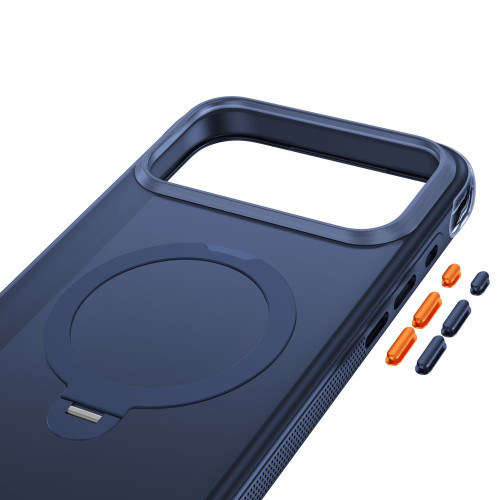 Tech-protect Magair Stand Magsafe Cc Iphone 17 Pro / 18 Pro Matte Deep Blue, view 5
