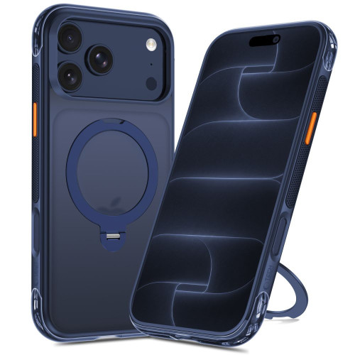 Tech-protect Magair Stand Magsafe Cc Iphone 17 Pro Max / 18 Pro Max Matte Deep Blue, view 2